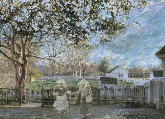 Footsteps from the Past I – 18x24 Fine arts print on canvas with border.