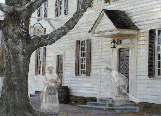 Footsteps from the Past II – 16x20 Fine arts print on canvas with border.